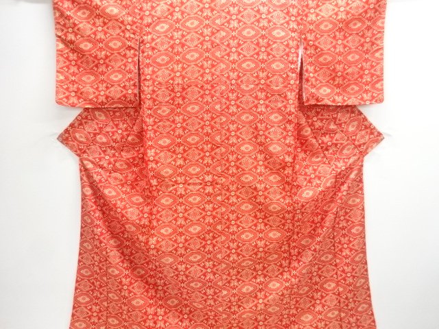 JAPANESE KIMONO / UNUSED KOMON / FLOWER & BUTTERFLY